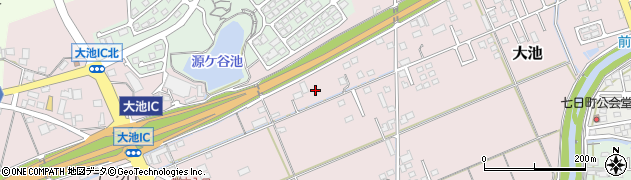 静岡県掛川市大池2563周辺の地図