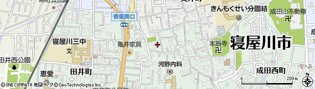 大阪府寝屋川市美井元町11周辺の地図