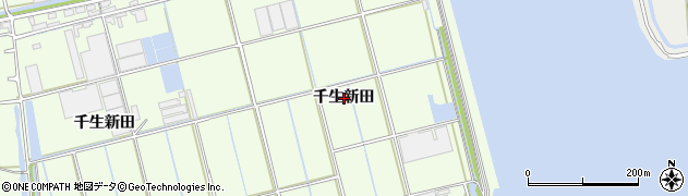愛知県西尾市一色町千間（千生新田）周辺の地図