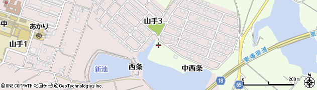 兵庫県加古川市八幡町中西条1153周辺の地図
