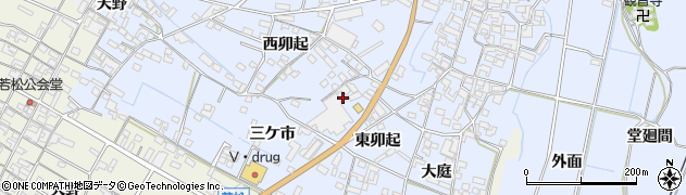 愛知県知多郡美浜町奥田東卯起20周辺の地図