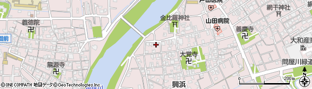 兵庫県姫路市網干区興浜84周辺の地図