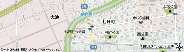 静岡県掛川市七日町158周辺の地図