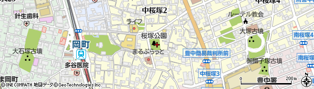 桜塚公園周辺の地図