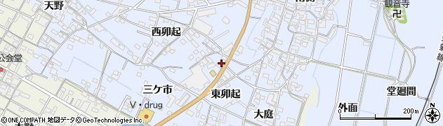 愛知県知多郡美浜町奥田東卯起7周辺の地図