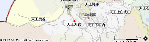京都府京田辺市天王大岩周辺の地図