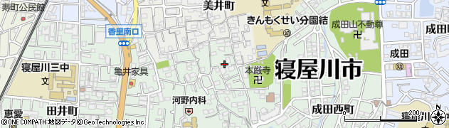 大阪府寝屋川市美井元町18周辺の地図