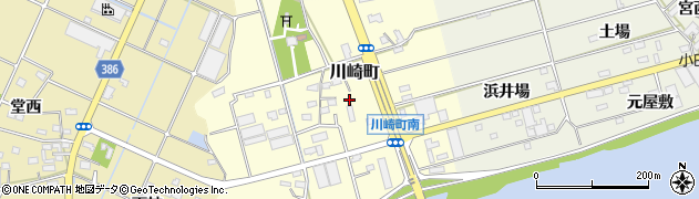 愛知県豊橋市川崎町350周辺の地図