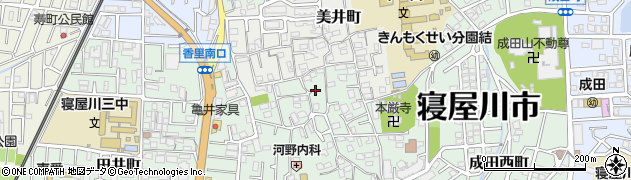 大阪府寝屋川市美井元町14周辺の地図