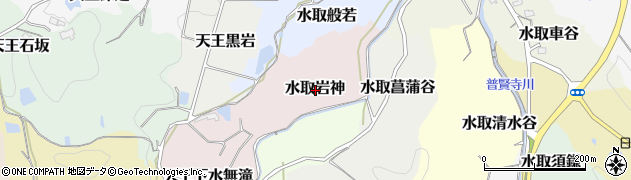京都府京田辺市水取岩神周辺の地図