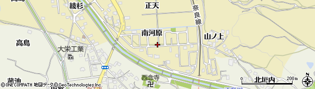 京都府木津川市山城町綺田（南河原）周辺の地図