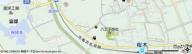 静岡県掛川市富部206周辺の地図