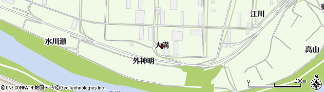愛知県豊橋市大村町（大溝）周辺の地図