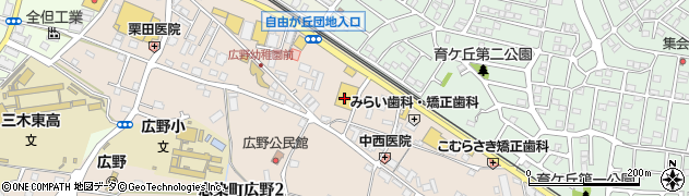 フレッシュバザール三木志染店周辺の地図