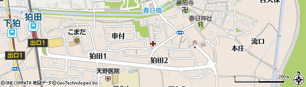 京都府相楽郡精華町下狛車付2周辺の地図