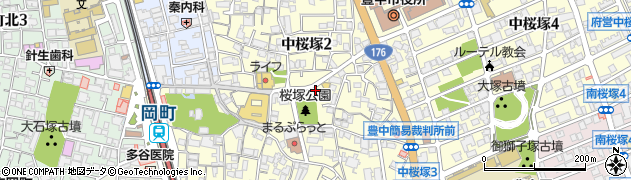 串カツ専門店 串もん 豊中本店周辺の地図