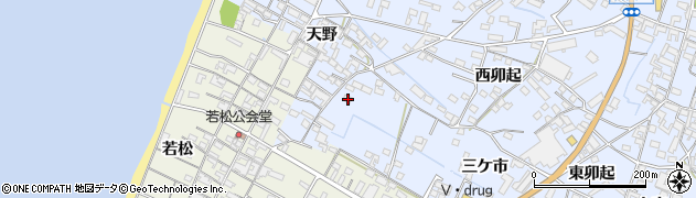愛知県知多郡美浜町奥田三ケ市136周辺の地図