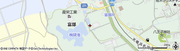 静岡県掛川市富部83周辺の地図