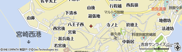愛知県西尾市吉良町宮崎（退張地）周辺の地図