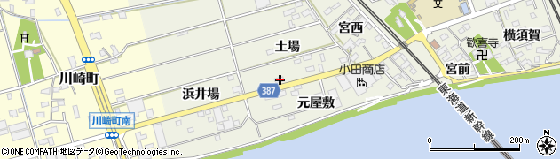 愛知県豊橋市横須賀町土場40周辺の地図