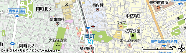 原電気株式会社　岡町店周辺の地図