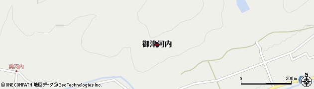 岡山県岡山市北区御津河内周辺の地図