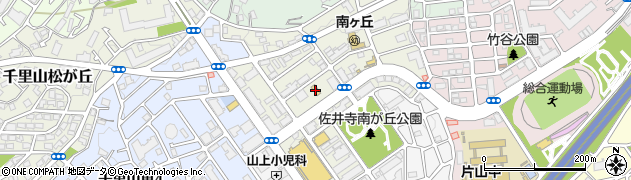 ファミリーマート佐井寺南が丘店周辺の地図
