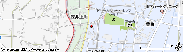 セブンイレブン浜松豊町店周辺の地図
