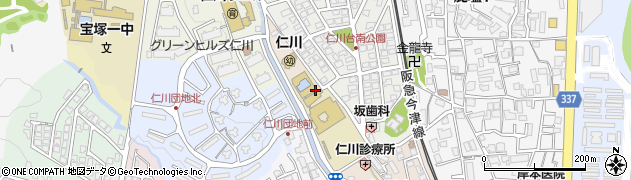 兵庫県宝塚市仁川宮西町1周辺の地図