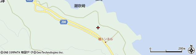 東京都大島町泉津道下周辺の地図
