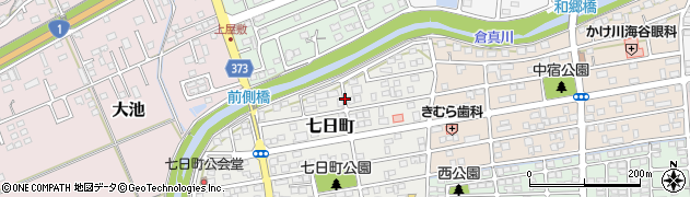 静岡県掛川市七日町周辺の地図