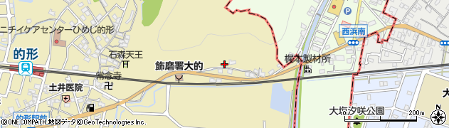 兵庫県姫路市的形町的形24周辺の地図