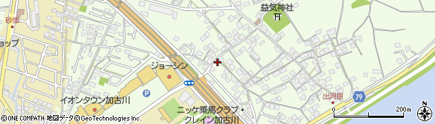 兵庫県加古川市東神吉町出河原384周辺の地図