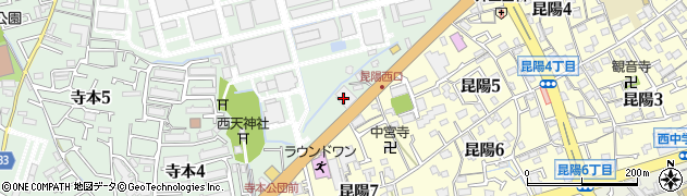 コバック伊丹昆陽店周辺の地図