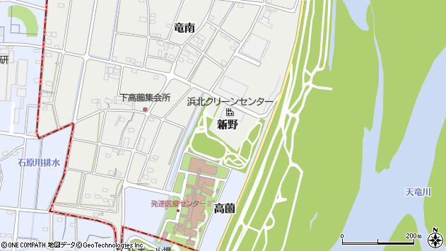 〒434-0029 静岡県浜松市浜名区新野の地図