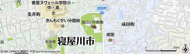 大阪成田山周辺の地図