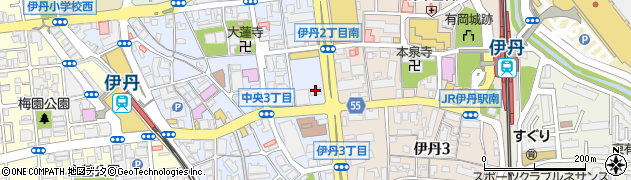 播州信用金庫伊丹支店周辺の地図