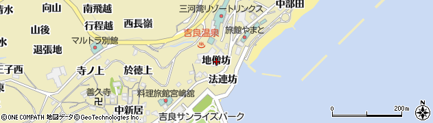 愛知県西尾市吉良町宮崎地僧坊周辺の地図