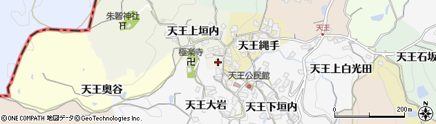 京都府京田辺市天王上垣内1周辺の地図