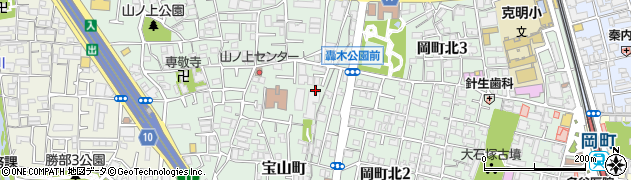 大阪府豊中市宝山町6周辺の地図