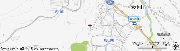 岡山県和気郡和気町大中山279周辺の地図