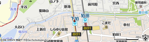京都府相楽郡精華町周辺の地図