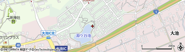 源ヶ谷池公園周辺の地図
