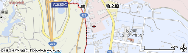 静岡県牧之原市勝田2031周辺の地図