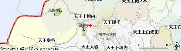 京都府京田辺市天王上垣内5周辺の地図