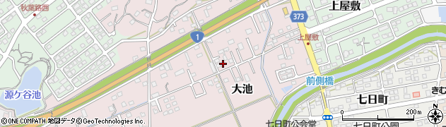 静岡県掛川市大池107周辺の地図