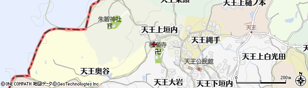 京都府京田辺市天王上垣内10周辺の地図