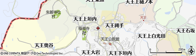 京都府京田辺市天王上垣内3周辺の地図