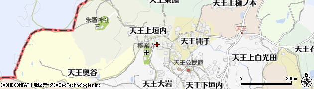京都府京田辺市天王上垣内6周辺の地図