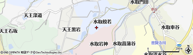 京都府京田辺市水取般若周辺の地図